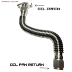 SPD Oljeretur flexrör i Rostfritt (150mm)