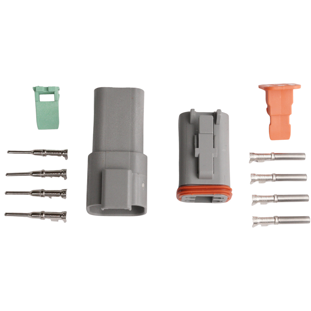 Kontaktdon KIT 4-polig DT series Hane + Hona