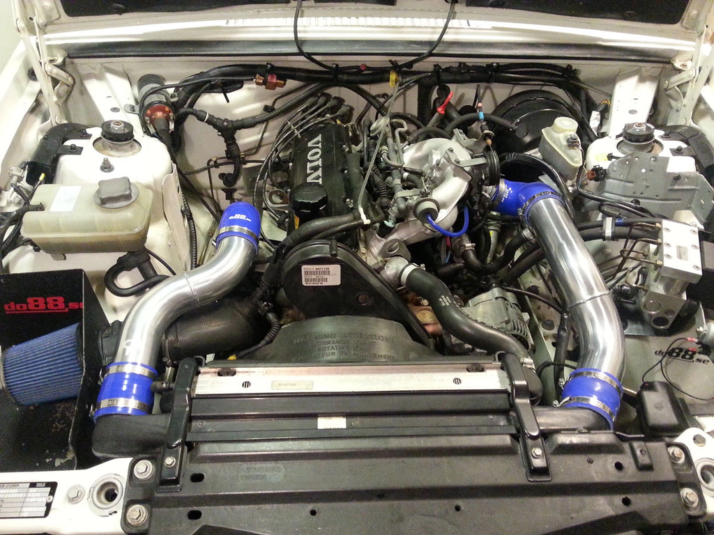 Volvo 7/940 Turbo Toppanslutning rörkit ,svarta slangar ,3'' spjällhus
