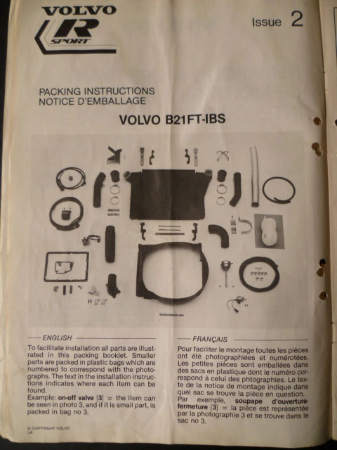 Volvo 240 Turbo B21FT Tryckslangar Röd