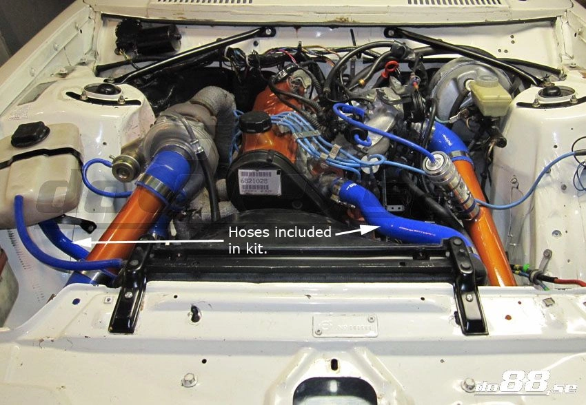 Volvo 240 Kylarslangar Blå