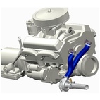 Davies Craig Chevrolet Big Block Vattenpumpsadapter kit (Blå slang)