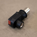 3,6mm Snabbkoppling Batterikabel Svart