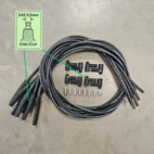 Hurricane V8 Tändkabelsats Rak + 90° HEI