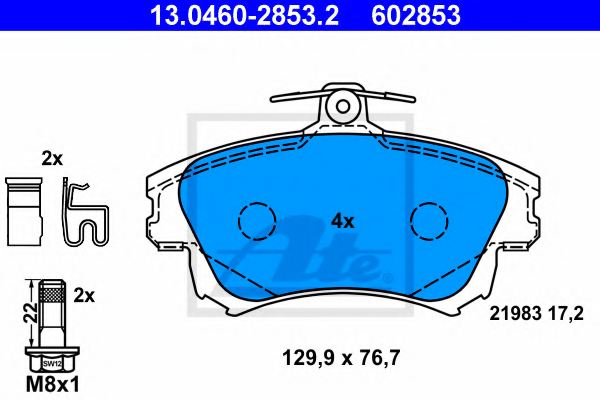 Carbotech Fram Bromsbelägg Volvo S40 T4 1.9T 1998