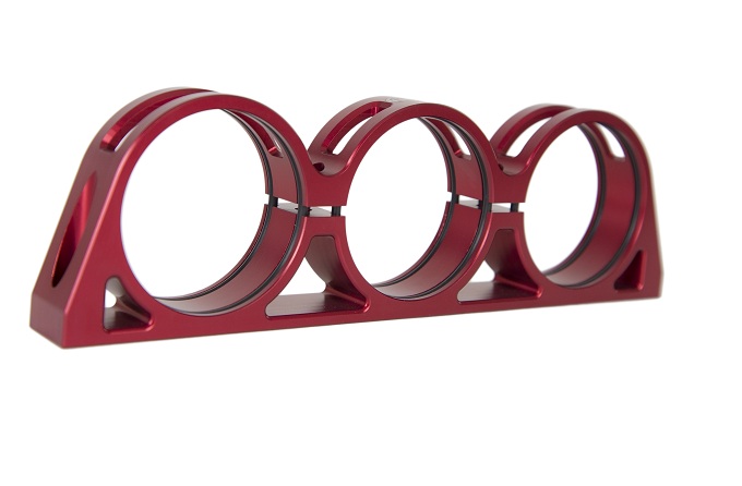 SPD billet trippelfäste 60mm röd