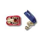 Batteripolklämma Snabblås Röd/Blå