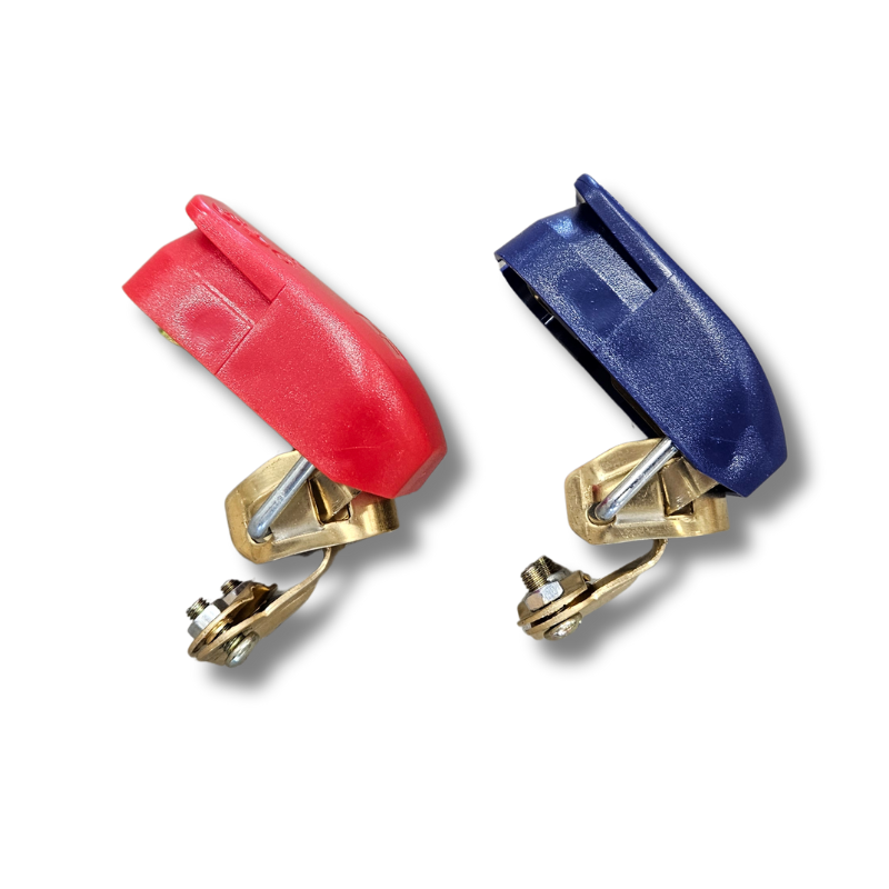 Batteripolklämma Snabblås Röd/Blå
