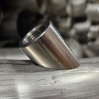 Välvd Lambdamutter M18x1,5 Rostfri (45°)