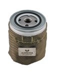 Hurricane värmeskydd till oljefilter 79mm x 83mm - Titanium