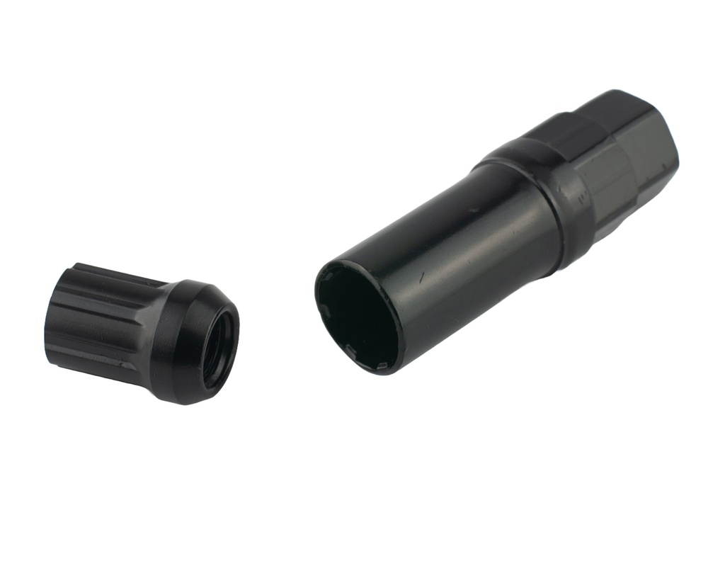 Hjulmutter Kit av låsmodell Svart M12x1,25