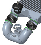 V-Band aluminium 2,5" - Dessa rör sig axiellt