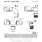 Nuke Air Jack PTFE Hose Kit
