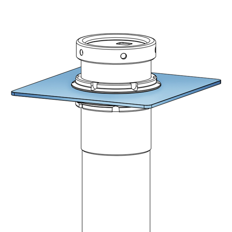 Nuke Mounting steel plate for Air Jack 60C