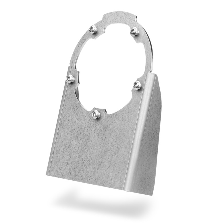 Nuke Steel mounting bracket for Air Jack Valve Enclosure, with M6 bolts