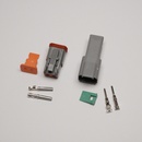 Kontaktdon KIT 2-polig DT series Hane + Hona