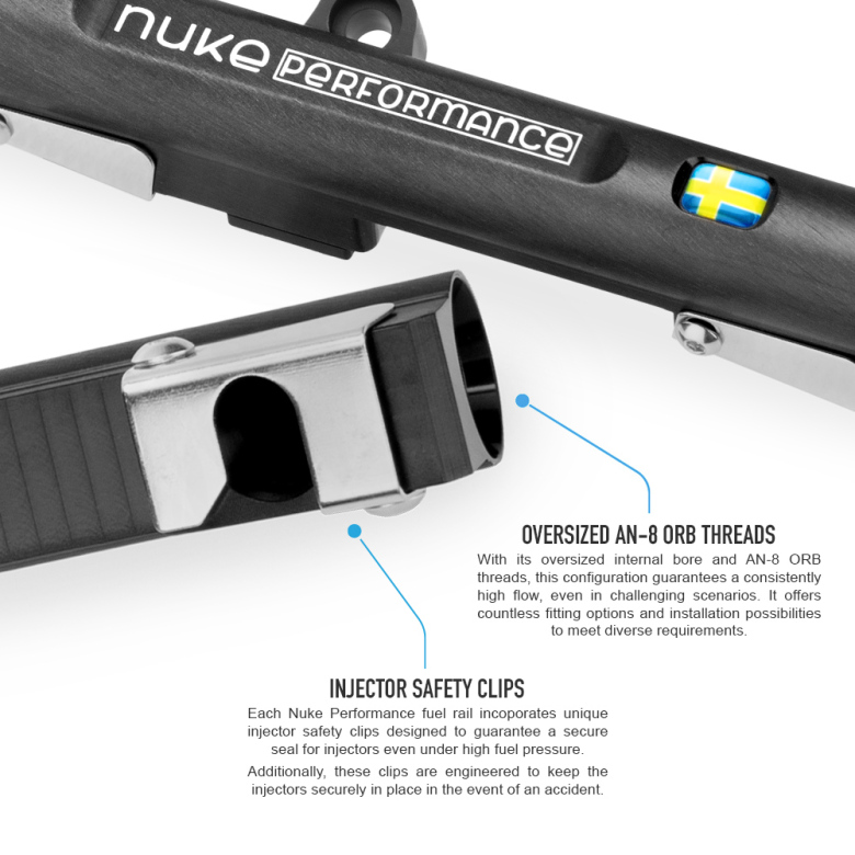 NUKE GM 8cyl LS1, LS2, LS3, LS6, L76, L99 fuel rail