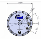 SPD Bränslepumpsarmatur 200mm