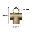 T-kors bromsrör M10x1