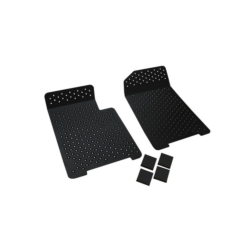 BMW E46 Fotstöd och Golvplattor Aluminium