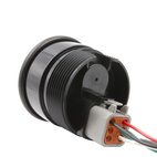 2 1/16", OIL TEMP,  340ºF, STEPPER MOTOR W/PEAK & WARN, EXTREME ENVIRONMENT