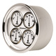 5" Quad Mätare, 100 PSI/100-250 °F/8-18V/0-90 Ω, OLD-TYME WHITE II
