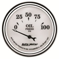 2-1/16" Oljetryck, 0-100 PSI, OLD-TYME WHITE II