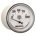 2-1/16" Oljetryck, 0-100 PSI, OLD-TYME WHITE II