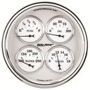 5" Quad Mätare, 100 PSI/100-250 °F/8-18V/240-33 Ω, OLD-TYME WHITE II