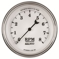 3-3/8" Varvräknare, 0-8,000 RPM, OLD-TYME WHITE II