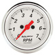 2-1/16" Varvräknare, 0-7,000 RPM, ARCTIC WHITE