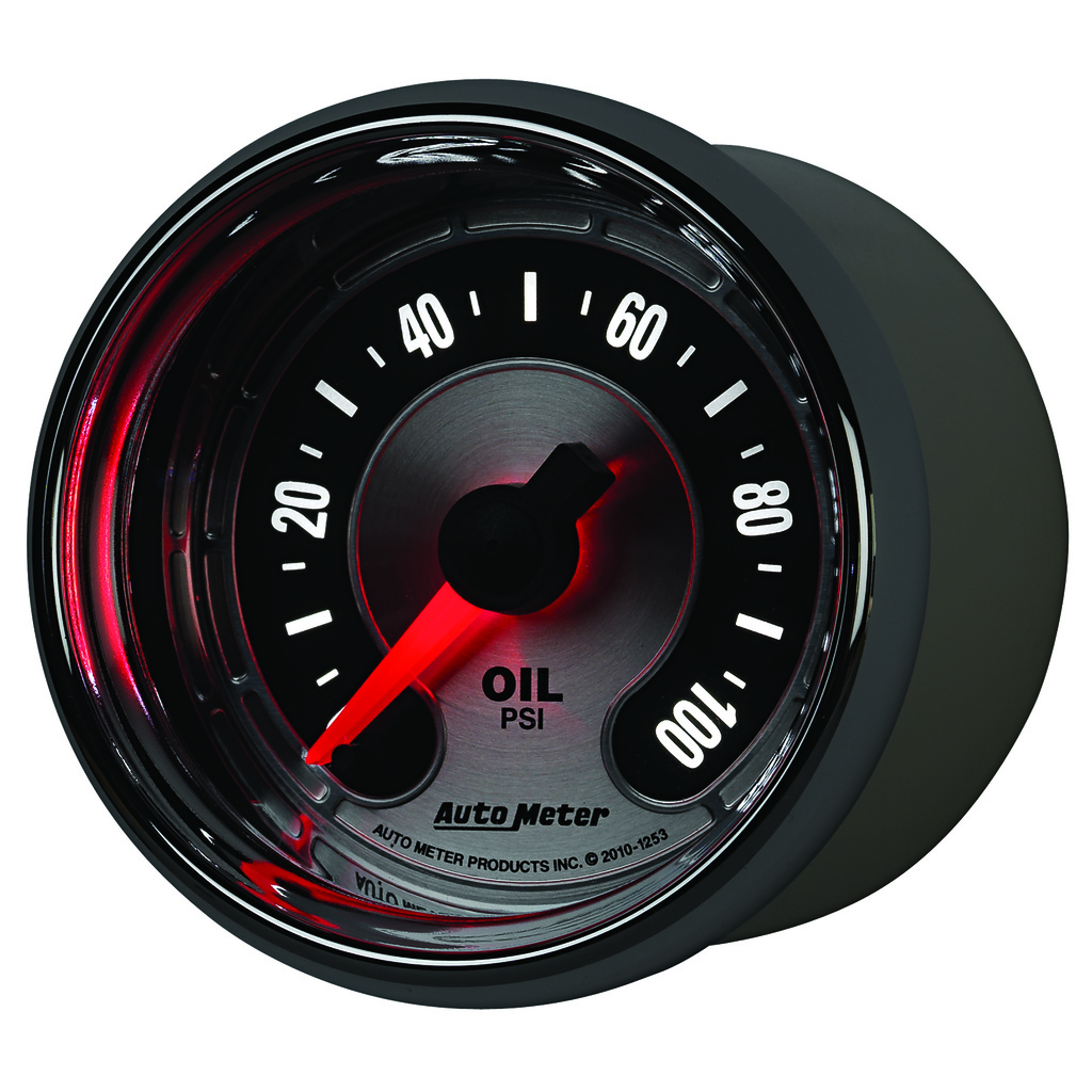 2-1/16" Oljetryck, 0-100 PSI, AMERICAN MUSCLE