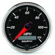 3-3/8" Hastighetsmätare,, 0-120 MPH, DESIGNER BLACK II