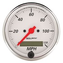 3-1/8" Hastighetsmätare,, 0-120 MPH, ARCTIC WHITE