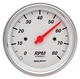 3-3/8" Varvräknare, 0-8,000 RPM, ARCTIC WHITE