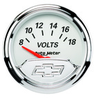 5 PC. Mätar-KIT, 3-1/8" & 2-1/16", ELEC. SPEEDO., CHEVROLET HERITAGE BOWTIE