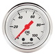 2-1/16" Oljetryck, 0-100 PSI, ARCTIC WHITE