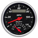 3-3/8" Varvmätare/Hastighetsmätare, COMBO, 8K RPM/120 MPH, DESIGNER BLACK