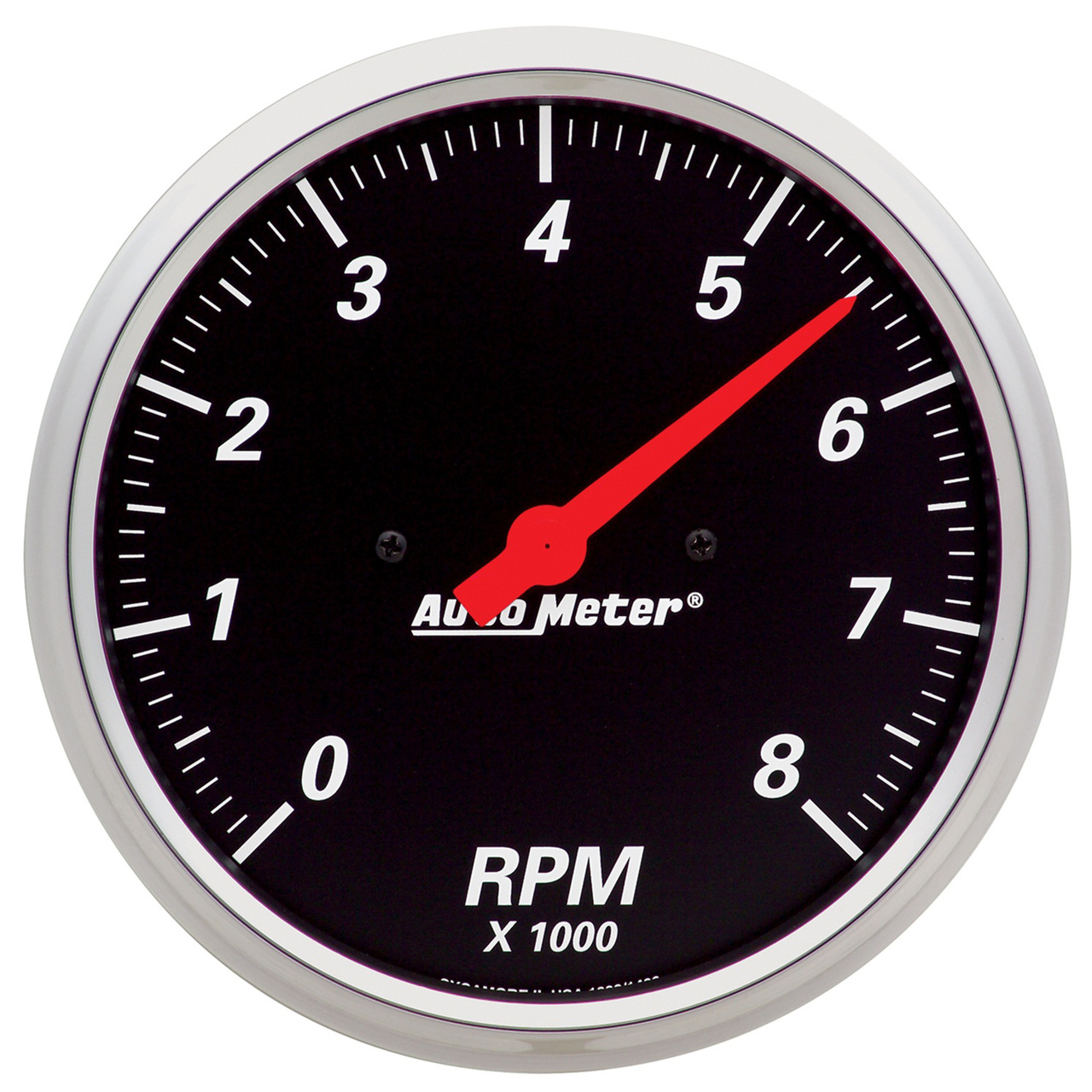 5" Varvräknare, 0-8,000 RPM, DESIGNER BLACK