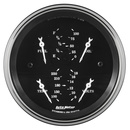 3-3/8" Quad Mätare, 240-33 Ω,OLD TYME BLK