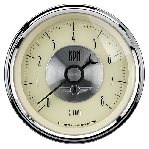 3-3/8" Varvräknare, 0-8,000 RPM, PRESTIGE ANTIQUE IVORY