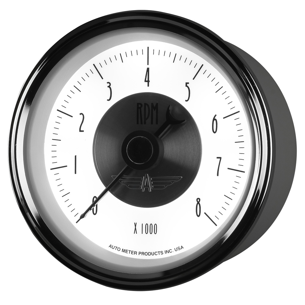 3-3/8" Varvräknare, 0-8,000 RPM, PRESTIGE PEARL