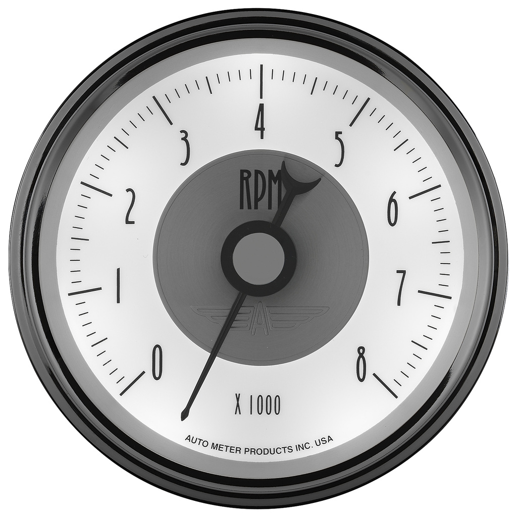 3-3/8" Varvräknare, 0-8,000 RPM, PRESTIGE PEARL
