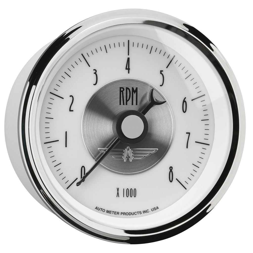 3-3/8" Varvräknare, 0-8,000 RPM, PRESTIGE PEARL