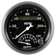 3-3/8" Varvräknare/SPEEDO, 120MPH & 8K RPM, ELEC. PROGRAM., OLD TYME BLK