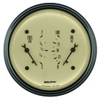 3-3/8" Dubbel Mätare, 100 PSI/0-90 Ω, ANTIQUE BEIGE