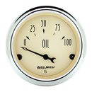 2-1/16" Oljetryck, 0-100 PSI, ANTIQUE BEIGE