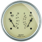 3-3/8" Dubbel Mätare, 100-250 °F/8-18V, ANTIQUE BEIGE