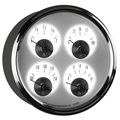 5" Quad Mätare, 100 PSI/100-250 °F/8-18V/240-33 Ω, PRESTIGE PEARL