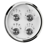 5" Quad Mätare, 100 PSI/100-250 °F/8-18V/0-90 Ω, PRESTIGE PEARL